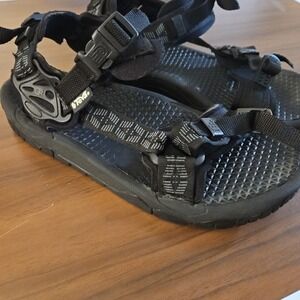 Teva Sandals Women's 9.5 Black Strappy Sport Hook & Loop Hiking 101516 Men 8